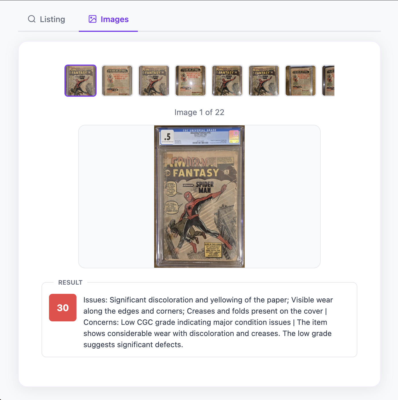 BidWiser Score Breakdown